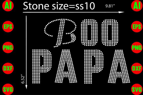 Boo Papa Rhinestone Templates Design: A Versatile Creative Asset
