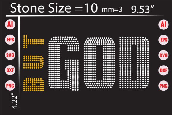 But God Rhinestone Templates: Faith-Focused Design Assets