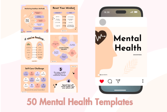 Elevate Your Feed: Practical Mental Health Instagram Templates