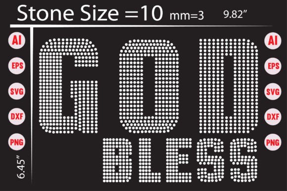 God Bless You Rhinestone Templates: A Sparkling Design Asset