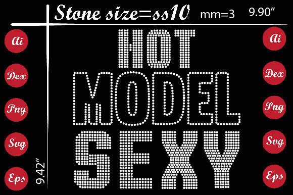 Hot Model Sexy Rhinestone Templates: Bold Designs for Impact