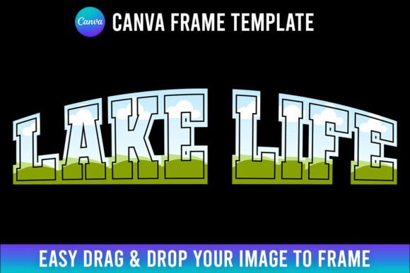Lake Life Canva Frame Template Summer: Easy Outdoor Graphics