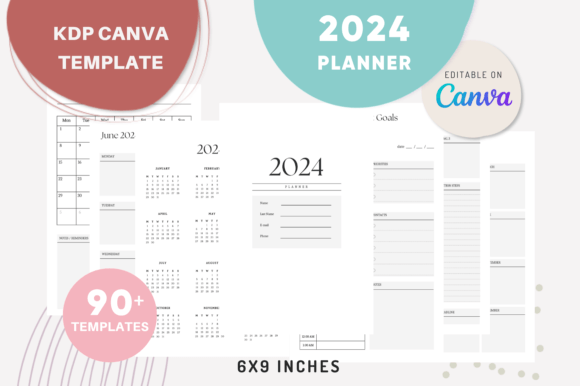 Master Your 2024: The Ultimate Canva Planner Template Kit