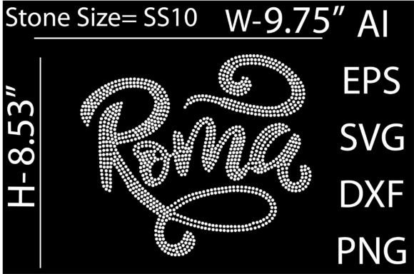 Printable (Roma) Rhinestone Templates De: A Guide to Digital Craft Assets